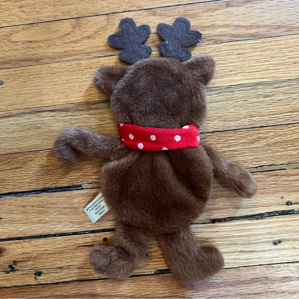 Dog Toys: Set of 2 - Plush Moose & Penguin, Crinkle Foil Inside